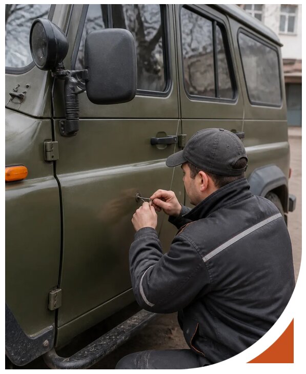 Профессиональное вскрытие автомобиля УАЗ без повреждений в Люберцах